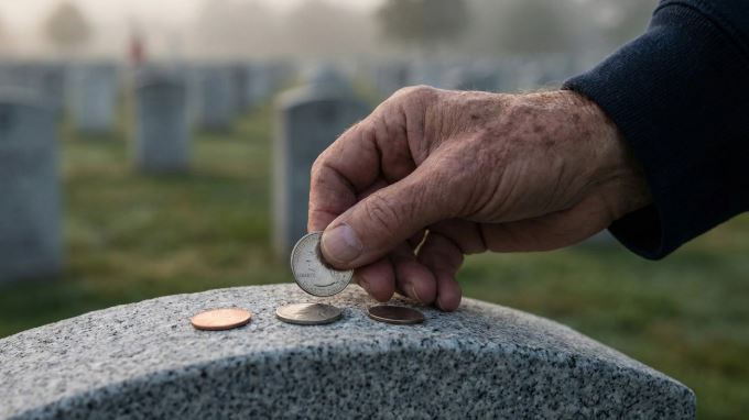 Por qué la gente deja monedas en el cementerio